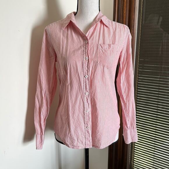Equipment | Red and White Striped Button Down Size XS - Picture 1 of 10